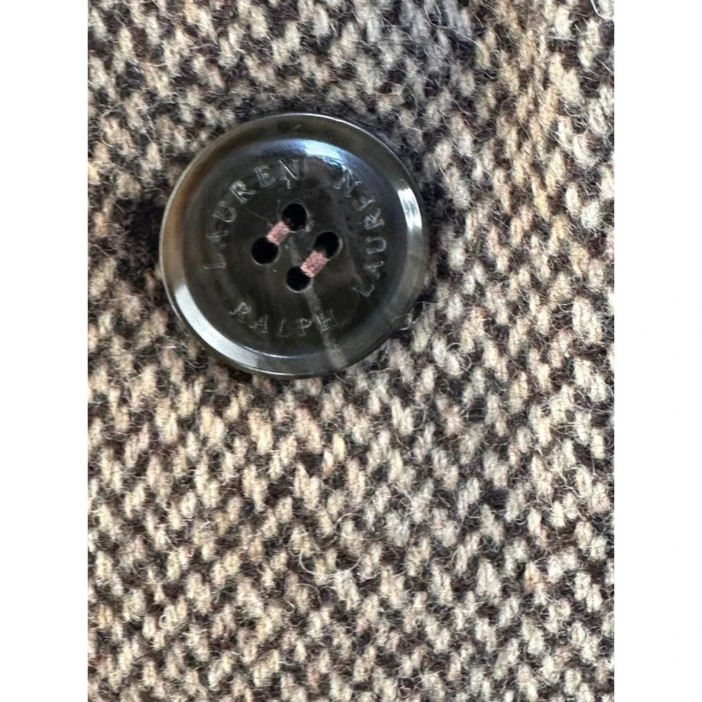 Lauren Ralph Lauren NWT SZ 4 Classic Wool Blend Herringbone Pattern Coat Jacket‎ - Picture 13 of 16